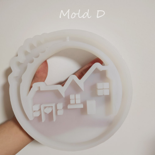 Raysin Silicone Mold for Casting House Wreath