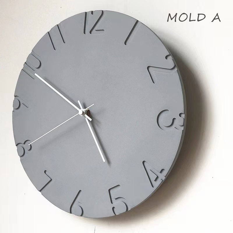 Wall Clock Mold for Concrete