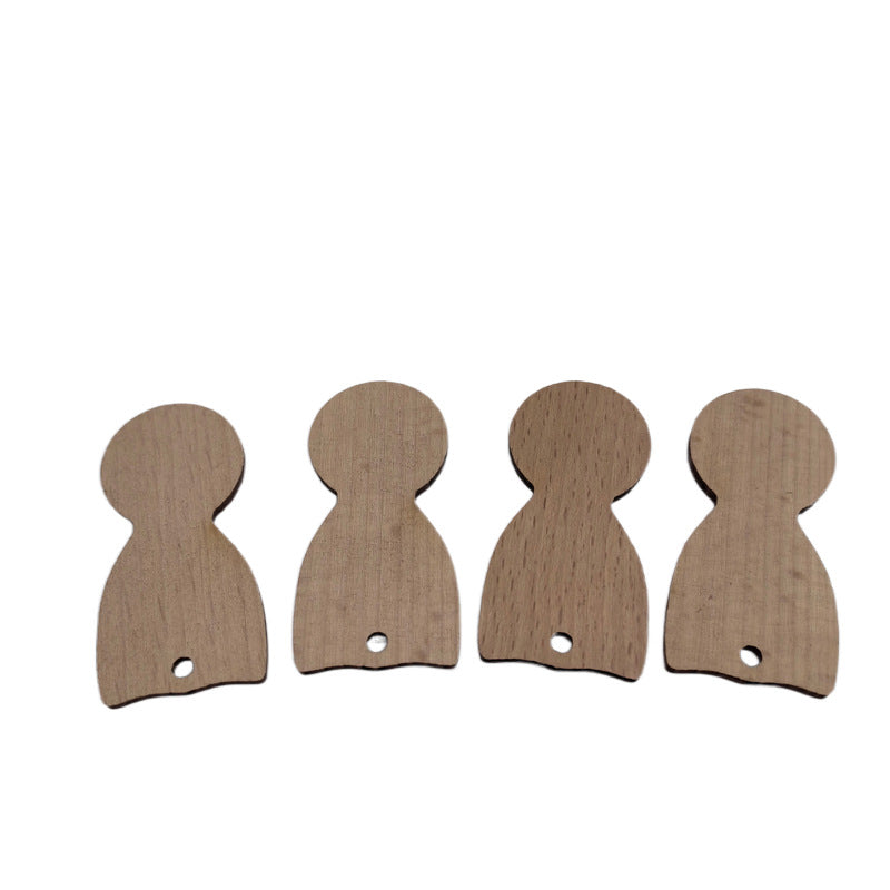 Doll shaped Wooden Chip Decor